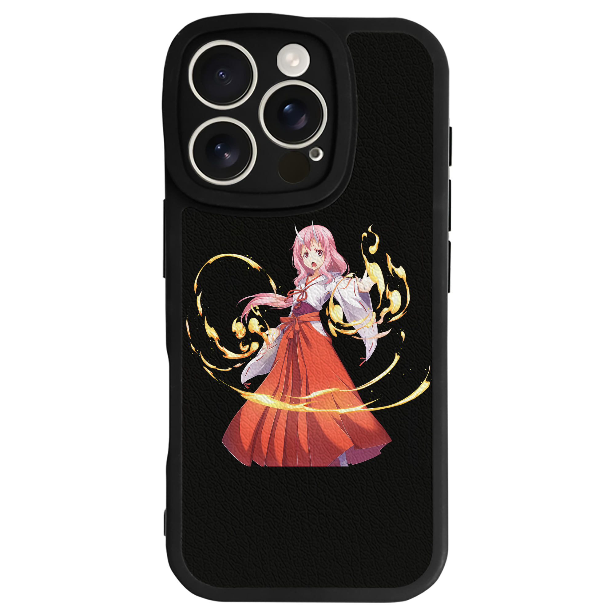 （画像用） 転スラ Regarding Reincarnated to Slime 【iPhone 16シリーズ対応】シリコンスマホケース（レザー調） 材質：シリコン